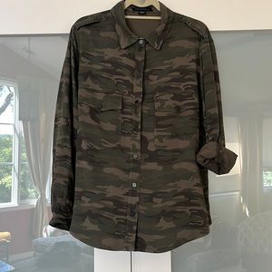 Sanctuary Boyfriend Camouflage Blouse.